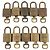 LOUIS VUITTON Set di 10 Lucchetti Lucchetto metallo Oro LV Auth 202429 D'oro - vista 3