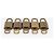 LOUIS VUITTON Set di 10 Lucchetti Lucchetto metallo Oro LV Auth 202429 D'oro - vista 6
