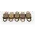 LOUIS VUITTON Set di 10 Lucchetti Lucchetto metallo Oro LV Auth 202429 D'oro - vista 7