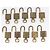 LOUIS VUITTON Set di 10 Lucchetti Lucchetto metallo Oro LV Auth 202429 D'oro - vista 8