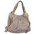 Borsa a mano Miu Miu in pelle 2way Grigio Tono Oro Auth 167574V Marrone