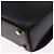 Salvatore Ferragamo Gancini Handtasche Leder 2way Schwarz Gold Auth 200051A Golden - Ansicht 10