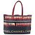 Borsa Tote CHANEL Central Station PVC Canvas Navy Silver CC Auth 201987 Argento Blu navy - vista 2