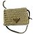 Prada Mini Borsa Crochet Triangolo Kaki Cachi