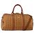 Borsa MCM Vicetos Boston PVC Pelle 2way Marrone Tono Oro Auth 200204