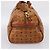 Borsa MCM Vicetos Boston PVC Pelle 2way Marrone Tono Oro Auth 200204 - vista 4