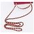 CHANEL Matelasse Top Handle Chain Caviar Skin 2way Red Gold CC Auth 200091SAM Rot Golden - Ansicht 8