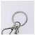 PRADA Triangle Schlüsselanhänger Metall Silver Auth 201017A Silber - Ansicht 9