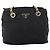 Sac à épaule à chaîne PRADA Nylon Noir Doré Auth 202186A - vue 13