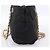 Sac à épaule à chaîne PRADA Nylon Noir Doré Auth 202186A - vue 4