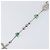 Dolce & Gabbana Collana Rosario DOLCE&GABBANA Metallo Argento Verde Auth BA15444V - vista 4
