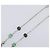 Dolce & Gabbana Collana Rosario DOLCE&GABBANA Metallo Argento Verde Auth BA15444V - vista 8