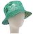 Cappello Bucket Reversibile GUCCI GG in Cotone Verde Blu Auth 199532V
