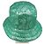 Cappello Bucket Reversibile GUCCI GG in Cotone Verde Blu Auth 199532V - vista 2