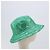 Cappello Bucket Reversibile GUCCI GG in Cotone Verde Blu Auth 199532V - vista 4