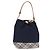 Borsa a mano BURBERRY Nylon Navy Silver Auth hk4051A Argento Blu navy