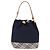 Borsa a mano BURBERRY Nylon Navy Silver Auth hk4051A Argento Blu navy - vista 13