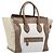 Céline CELINE Luggage Mini Shopper Hand Bag Leather Brown Gold Tone Auth 199523A Marrone