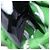 Borsa Tote Miu Miu Nylon Green Silver Auth 200289A Argento Verde - vista 21