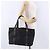 Bulgari Saco Tote BVLGARI Logo Mania Canvas Black Silver Auth 202329 Preto Prata - vista 20