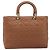 Borsa Christian Dior Canage in pelle marrone e oro autentica bs36947 D'oro - vista 2