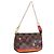 LOUIS VUITTON Monogram Christmas limited Mini Pochette Pouch M41655 Auth 200096M Monogramma