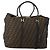 Borsa Boston FENDI Zucca Canvas 2way Nero Marrone Auth 199177