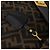 Borsa Boston FENDI Zucca Canvas 2way Nero Marrone Auth 199177 - vista 20