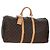LOUIS VUITTON Monogram Keepall 55 Boston Bag M41424 LV Auth ki6805M Monogramma