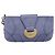 Chloé Borsa Clutch Chloe in Pelle Azzurro Oro Auth 201007A D'oro Blu chiaro - vista 13