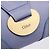 Chloé Borsa Clutch Chloe in Pelle Azzurro Oro Auth 201007A D'oro Blu chiaro - vista 17