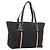 Borsa Tote GUCCI GG Canvas Sherry Line Nero Oro 139260 Auth 199881 D'oro