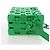 LOUIS VUITTON Borsa a tracolla Mini Soft Trunk Rubber Green M23142 LV Auth 197479SAM Verde - vista 4