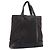 Céline CELINE C Macadam Tote Bag Canvas Black Auth 202213 Schwarz