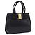 Borsa Salvatore Ferragamo Vala in pelle nera e oro autentica bs37001 Nero D'oro