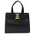 Borsa Salvatore Ferragamo Vala in pelle nera e oro autentica bs37001 Nero D'oro - vista 13
