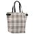 Borsa Tote BURBERRY Nova Check Blue Label in tela beige e argento Auth hk4052A