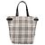 Borsa Tote BURBERRY Nova Check Blue Label in tela beige e argento Auth hk4052A - vista 13
