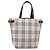 Borsa Tote BURBERRY Nova Check Blue Label in tela beige e argento Auth hk4052A - vista 2