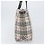 Borsa Tote BURBERRY Nova Check Blue Label in tela beige e argento Auth hk4052A - vista 3