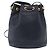 Borsa a tracolla GUCCI in pelle blu navy e oro 001 39 0791 Auth BA15410 - vista 2