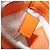 Borsa a tracolla Micro Logo GUCCI in pelle Orange Silver 821831 Auth 200280V Argento Arancione - vista 12