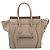 Céline CELINE Luggage Micro Shopper Hand Bag Leather Beige Silver Auth 200973V Argento - vista 13