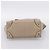 Céline CELINE Luggage Micro Shopper Hand Bag Leather Beige Silver Auth 200973V Argento - vista 5