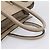 Céline CELINE Luggage Micro Shopper Hand Bag Leather Beige Silver Auth 200973V Argento - vista 7