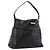 Borsa a tracolla Max Mara in pelle nera e oro Auth yk20883A Nero