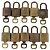 LOUIS VUITTON Padlock 10 Set Padlock metal Gold LV Auth 202434 Golden - view 2