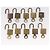 LOUIS VUITTON Padlock 10 Set Padlock metal Gold LV Auth 202434 Golden - view 8