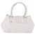 Borsa a mano BURBERRY in pelle bianca e argento Auth 202261 Bianco - vista 2