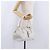 Borsa a mano BURBERRY in pelle bianca e argento Auth 202261 Bianco - vista 23